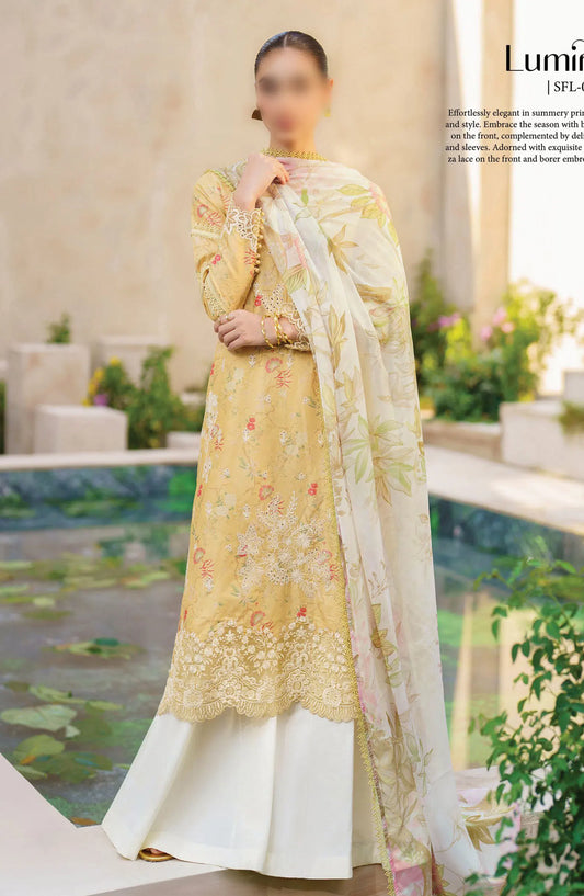 Iznik Festive Lawn Collection 2024 - SFL-09 LUMINARY