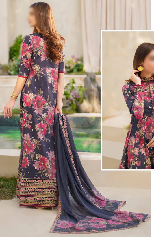 Iznik Festive Lawn Collection 2024 - SFL-12 RESPLENDENCE