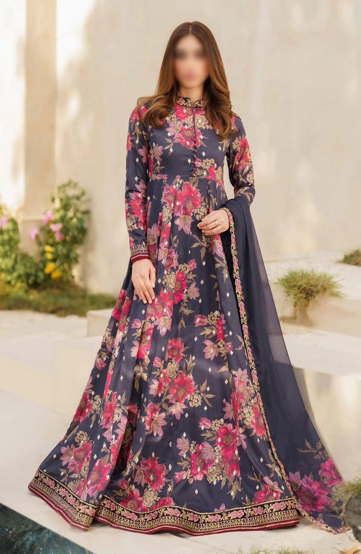 Iznik Festive Lawn Collection 2024 - SFL-12 RESPLENDENCE
