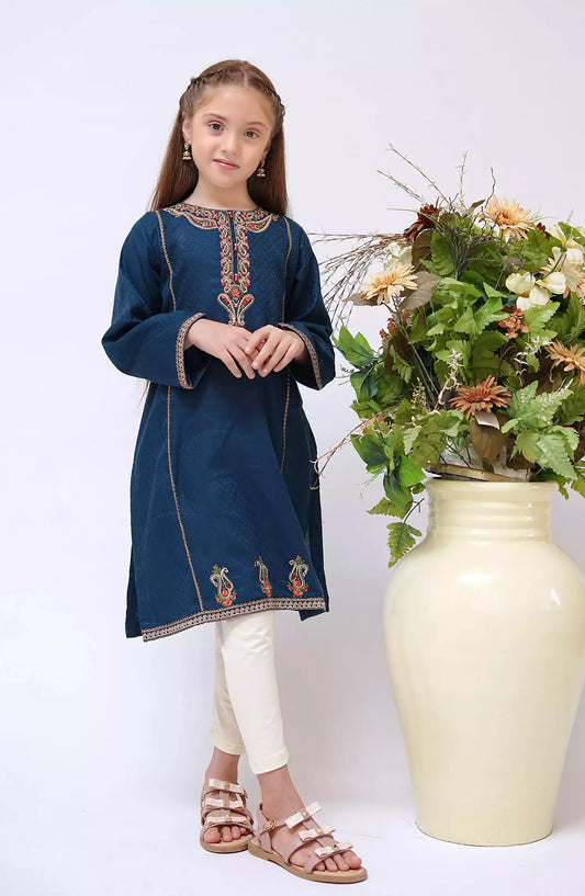 Shanzey Fairy Tales Kids Pret Collection - SHK 2901  Navy Blue