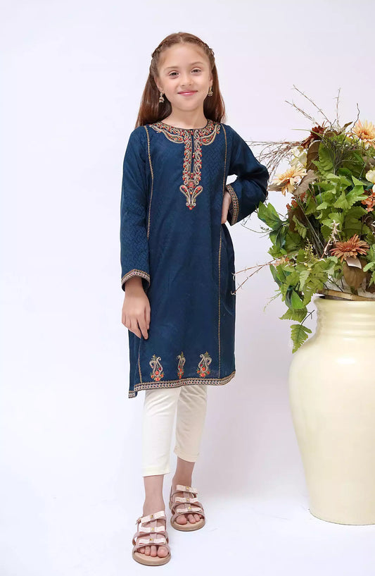 Shanzey Fairy Tales Kids Pret Collection - SHK 2901  Navy Blue