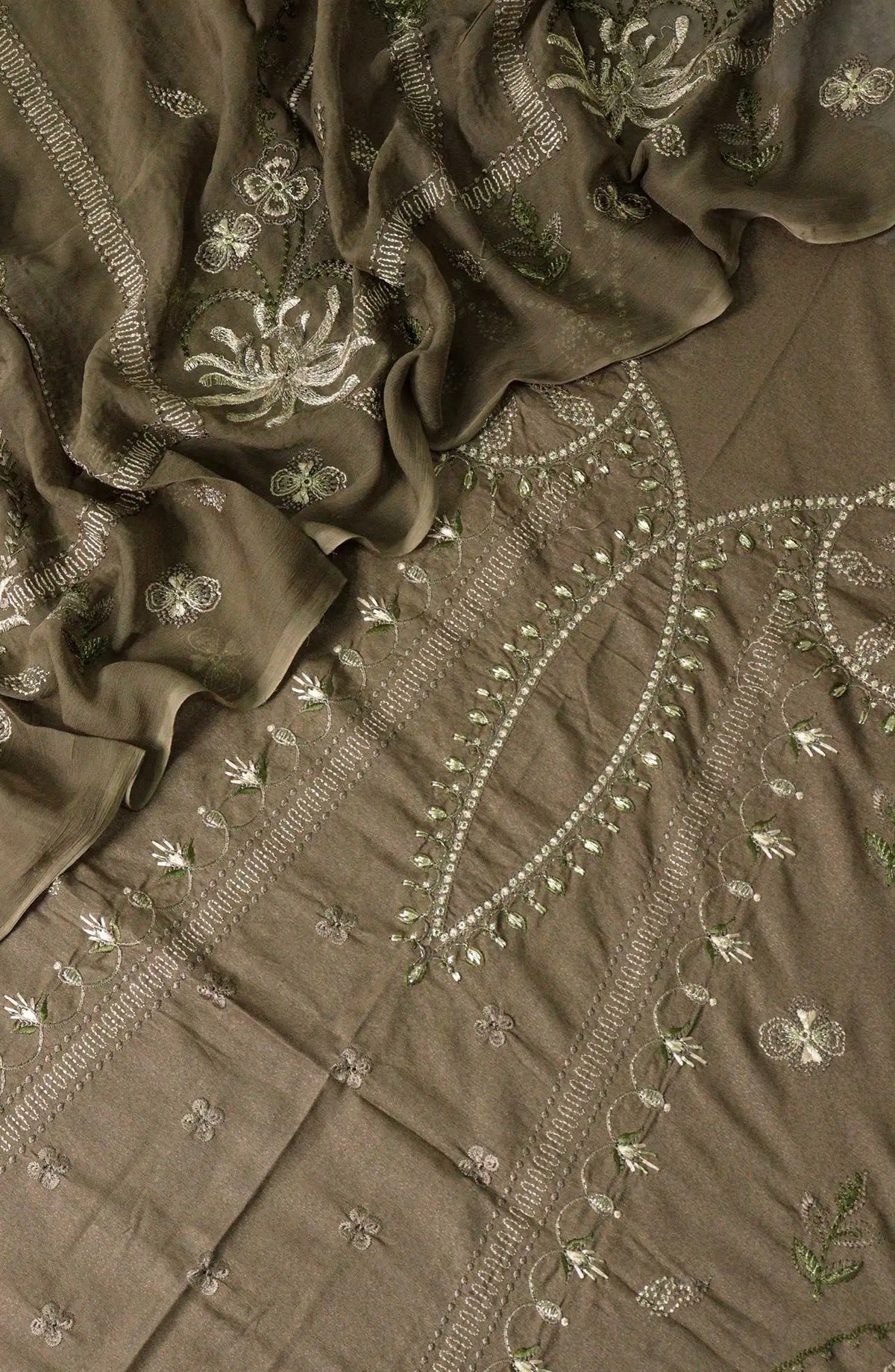 Exclusive Embroidered Karandi Collection by Marjjan - SKC 102 C