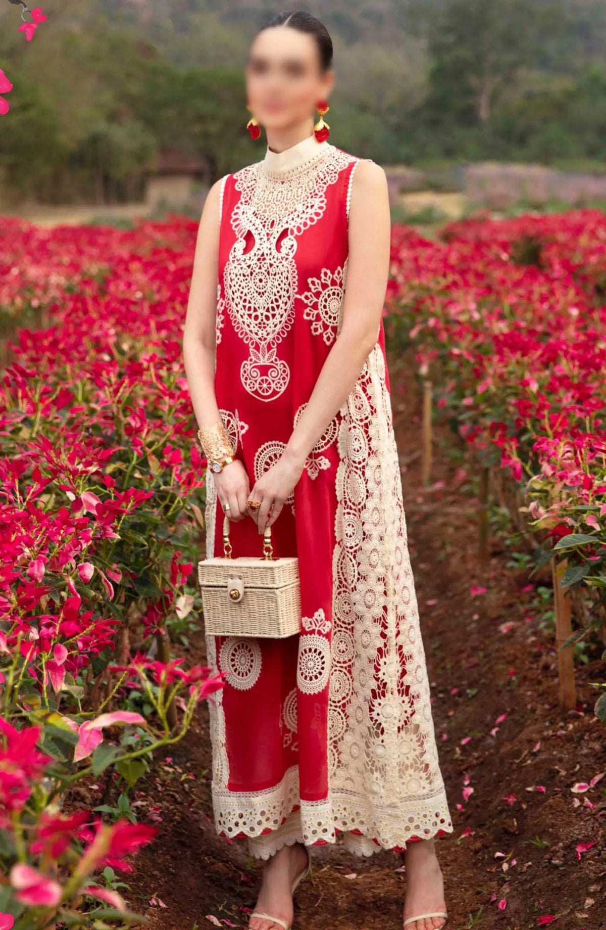 Formal Unstitched Luxury Lawn Collection 2024 - SL-01-24 Carnelian