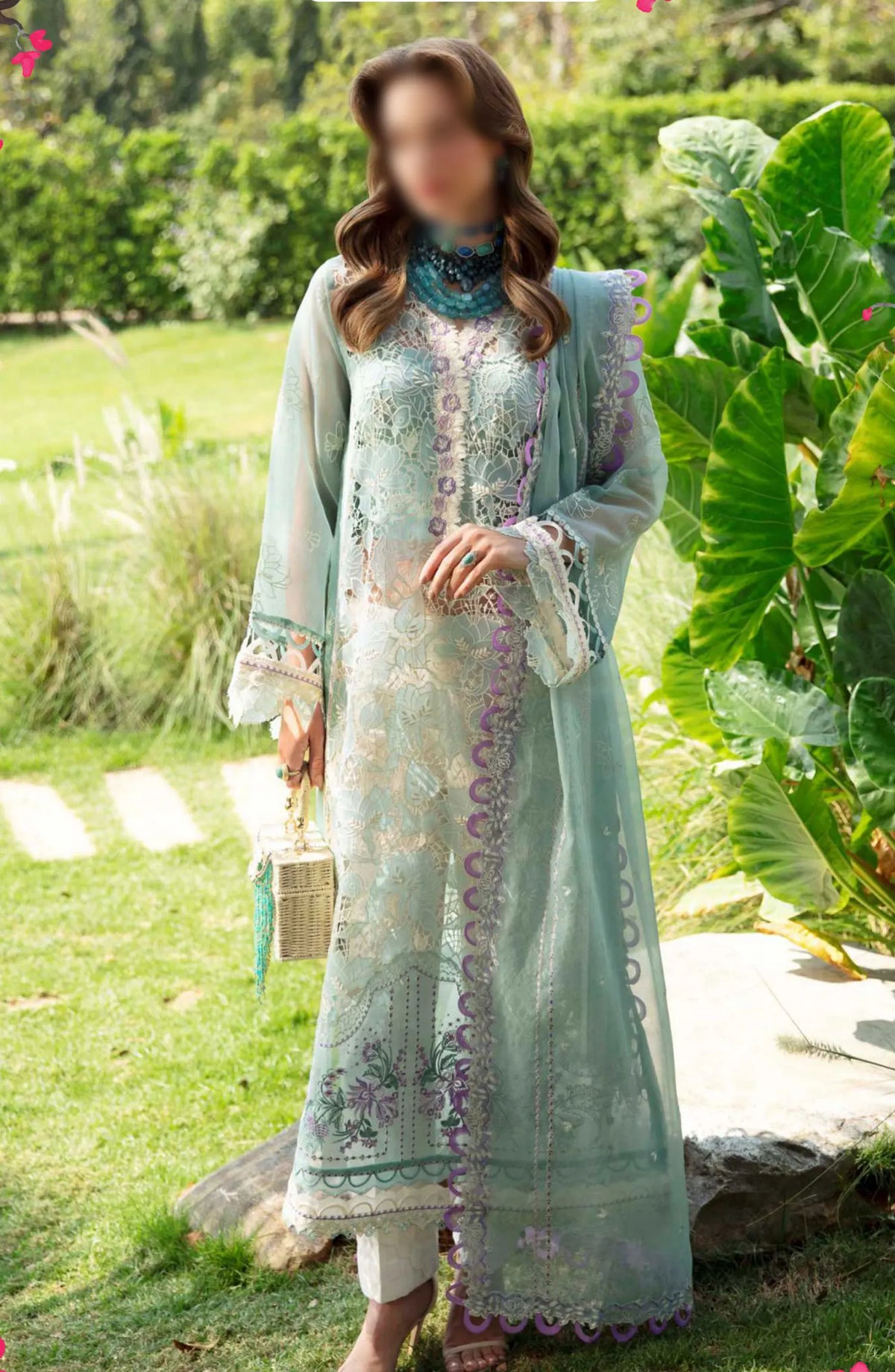 Formal Unstitched Luxury Lawn Collection 2024 - SL-02-24 Afroz