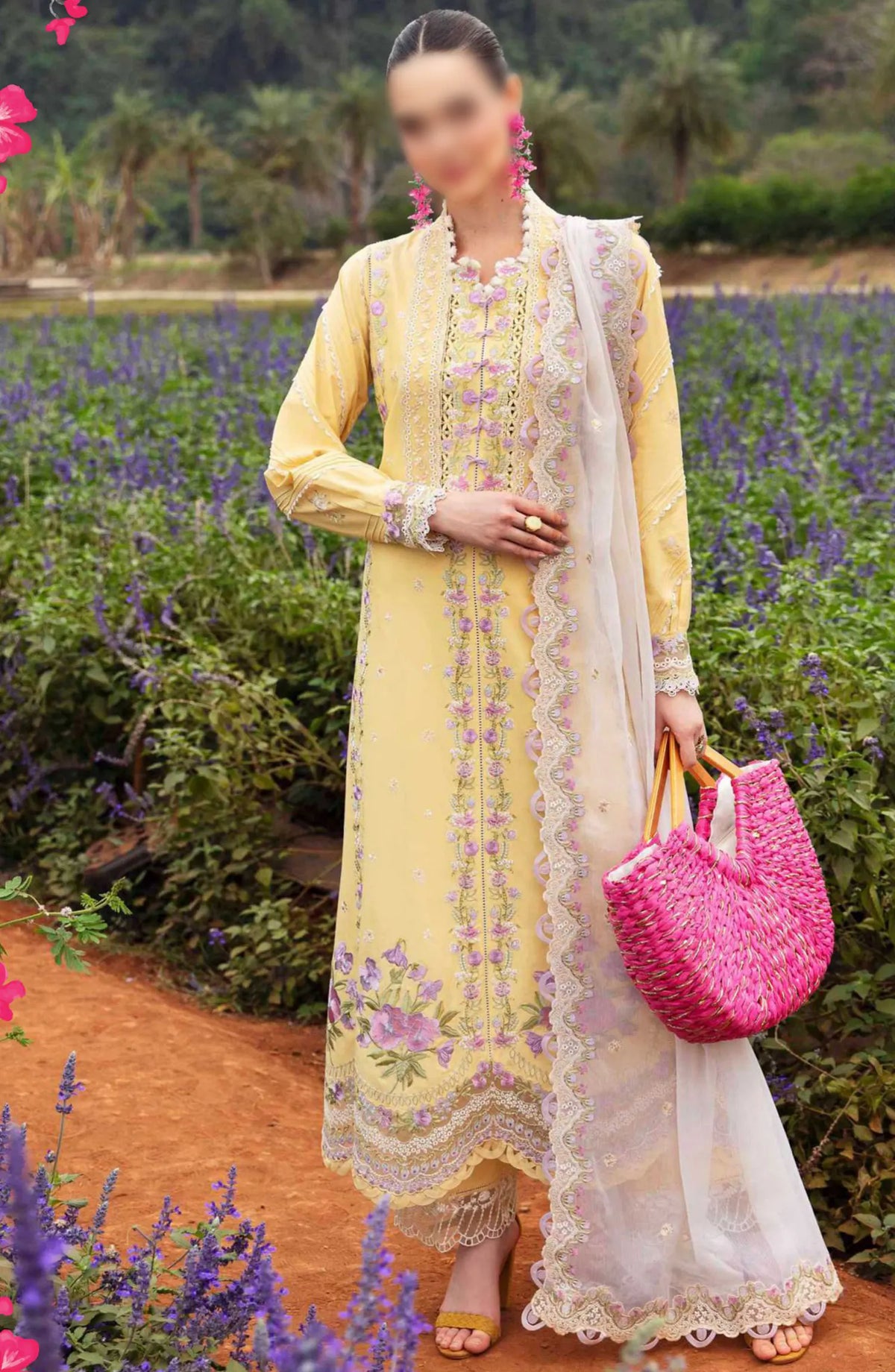 Formal Unstitched Luxury Lawn Collection 2024 - SL-08-24 Maye