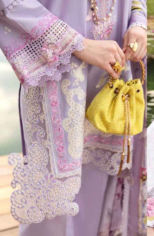 Formal Unstitched Luxury Lawn Collection 2024 - SL-10-24 Aster