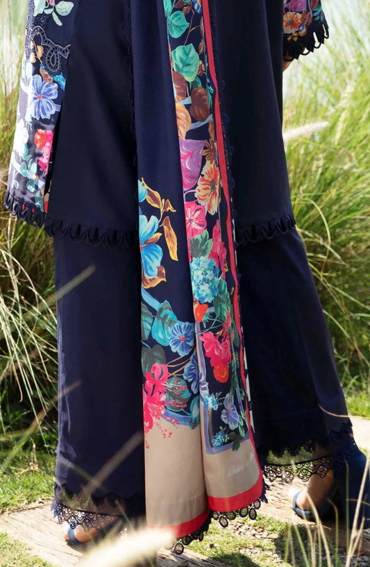 Formal Unstitched Luxury Lawn Collection 2024 - SL-13-24 Blossom