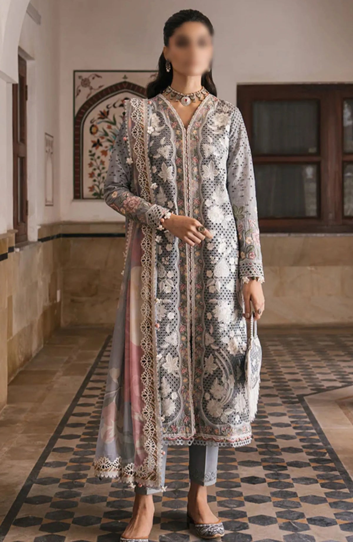 Shahkaar Eid Festive Lawn SS 2024 by Jazmin - SL24-D3