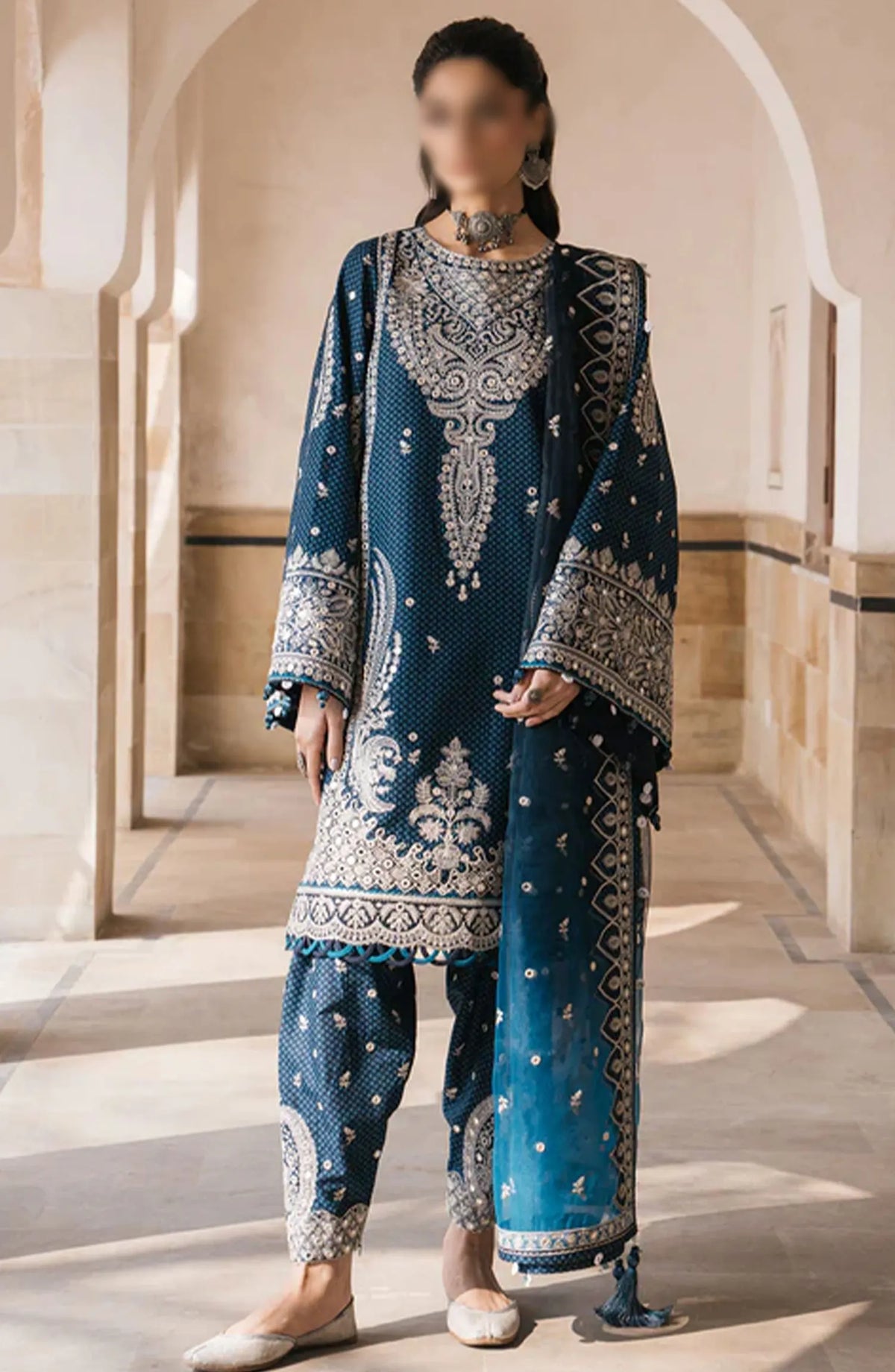 Shahkaar Eid Festive Lawn SS 2024 by Jazmin - SL24-D5