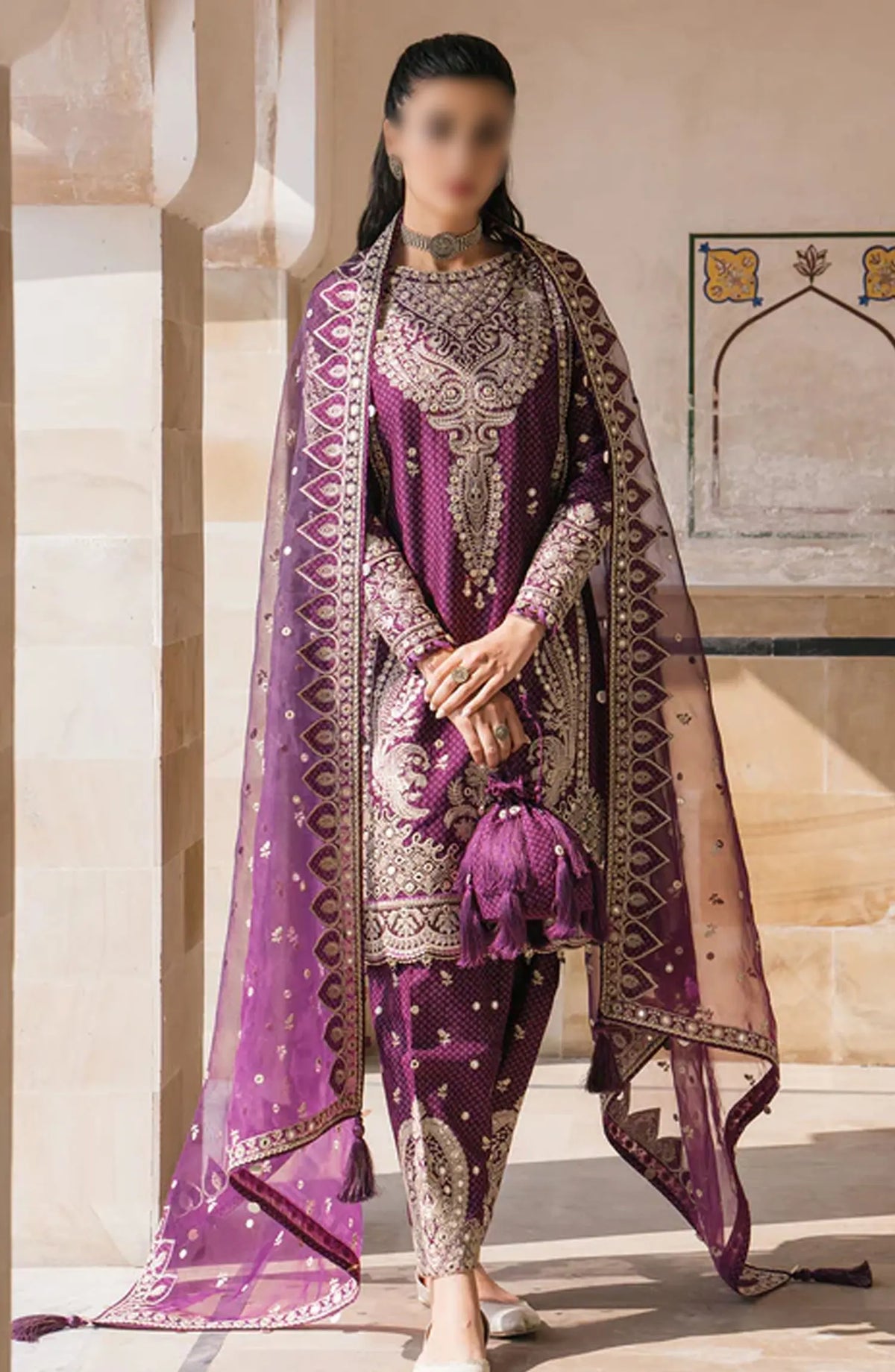 Shahkaar Eid Festive Lawn SS 2024 by Jazmin - SL24-D6