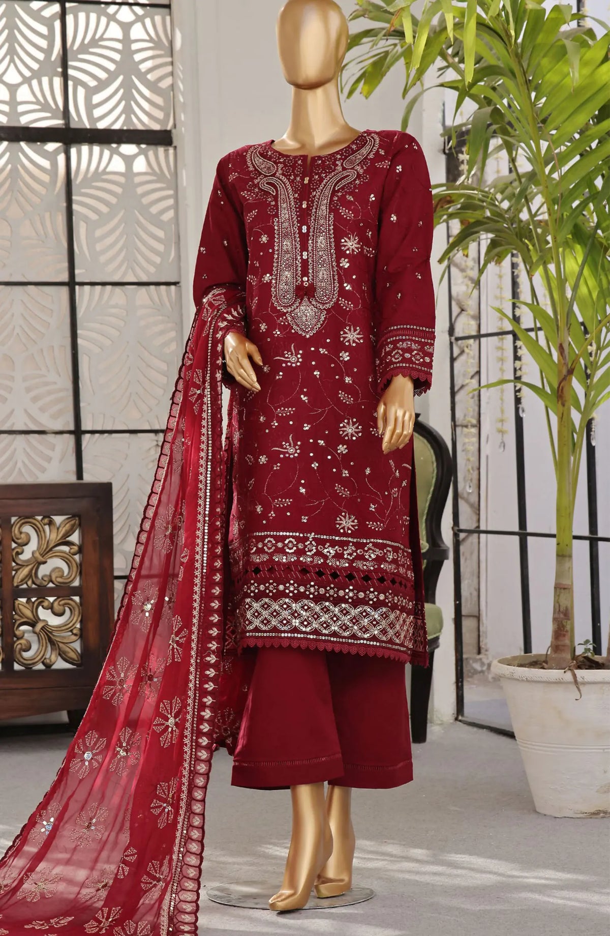 Sadabahar Lucknowi Chikankari Embroidered Collection 2024 - SLECE-01