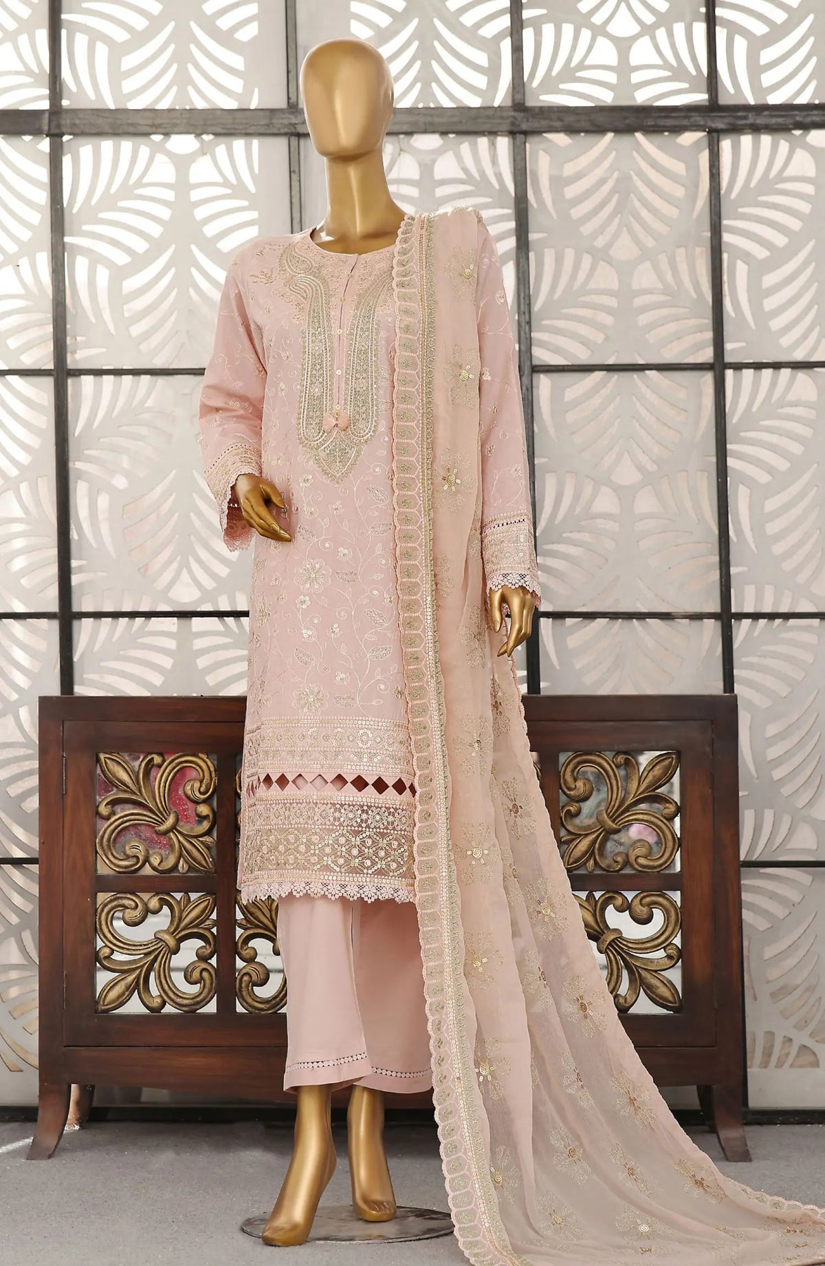 Sadabahar Lucknowi Chikankari Embroidered Collection 2024 - SLECE-03