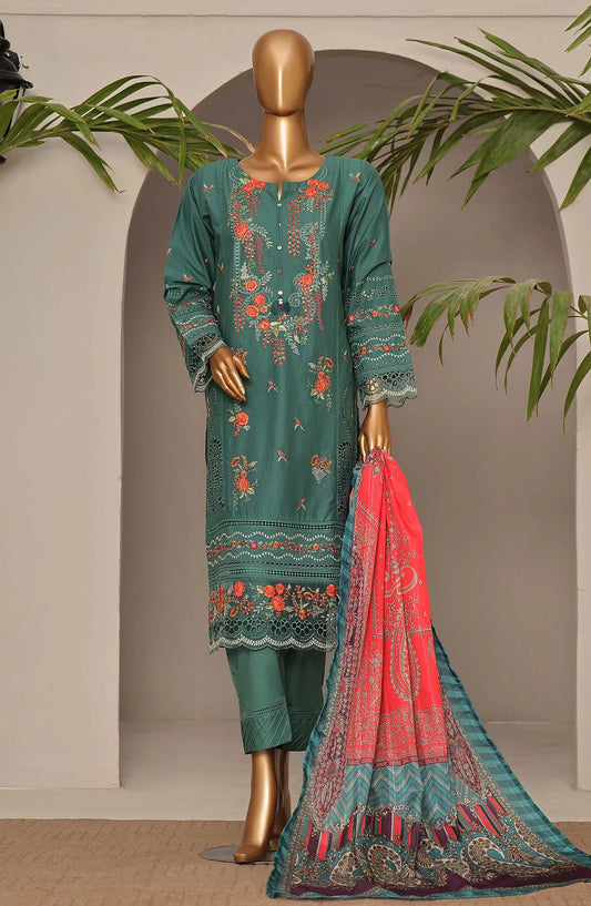 SADABAHAR Luxury Embroidered Festive Collection With Chiffon Embroidered Dupatta Vol 4 - SLEFC V4 - 07