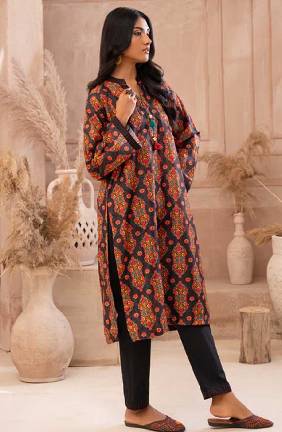 Ayla Studio Stitched Casual Collection 2024 - SLW 013 Dark Eden