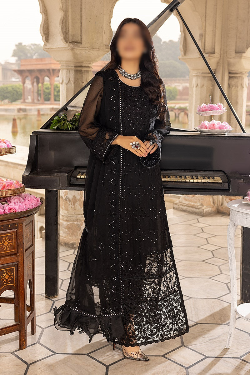 Merakish Unstitched Luxury Formal Collection 2023 - Smokey Black