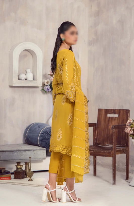 Marjjan Chikankari Slub Lawn Collection - SMS-39 C