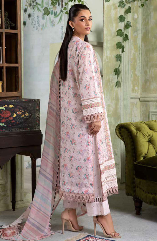 Vital by Sobia Nazir Embroidered Lawn Unstitched 3 Piece Suit - D-04 A - SN25VTV2 - Pink - Summer Collection