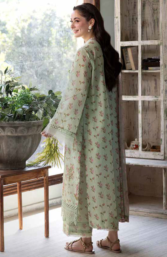 Vital by Sobia Nazir Embroidered Lawn Unstitched 3 Piece Suit - D-01 B - SN25VTV2 - Green - Summer Collection