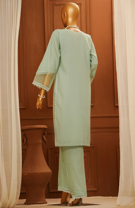 Amna Khadija Casual Cotton Stitched 2 Piece Suit - SA-04 - AM25SA - Green - Summer Collection