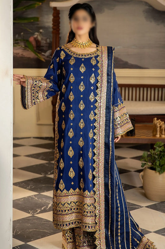 Jahanara Serene Raw Silk Collection 2023 - SRS-07 Maahru