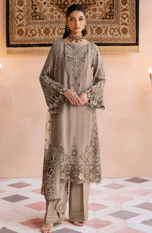 Shehnai by Ramsha Embroidered Raw Silk Unstitched 3 Piece - SS 103 - R25SR - Festive Collection
