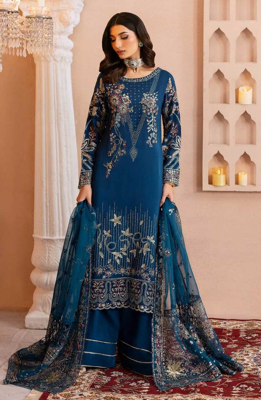 Shehnai by Ramsha Embroidered Raw Silk Unstitched 3 Piece - SS 107 - R25SR - Festive Collection