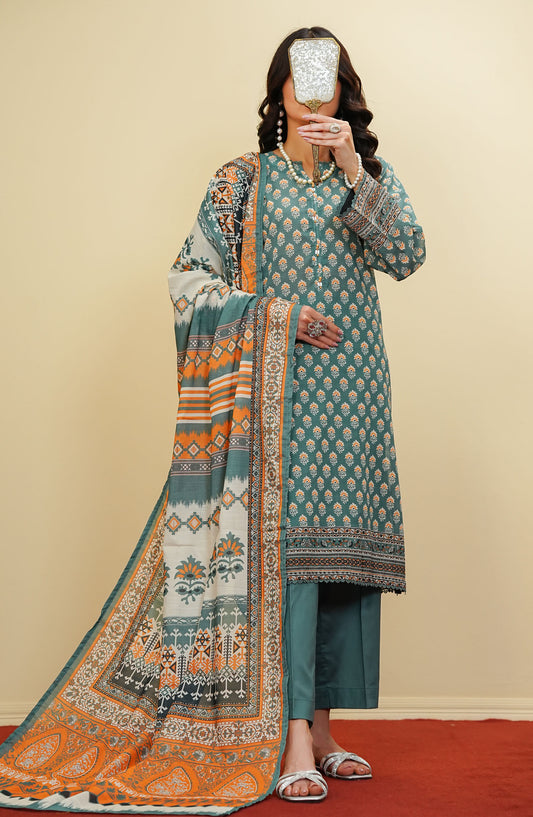 Satori by Amna Khadija Printed Lawn Stitched 3 Piece Suit - SSRP-04 - AM25SSRP - Blue - Summer Collection