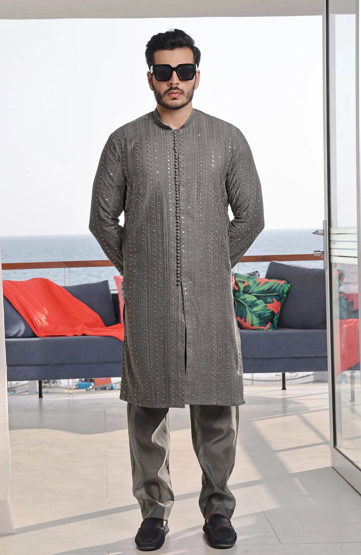 TGM Fancy Kurta Pyjama Collection - Stormy Splendor