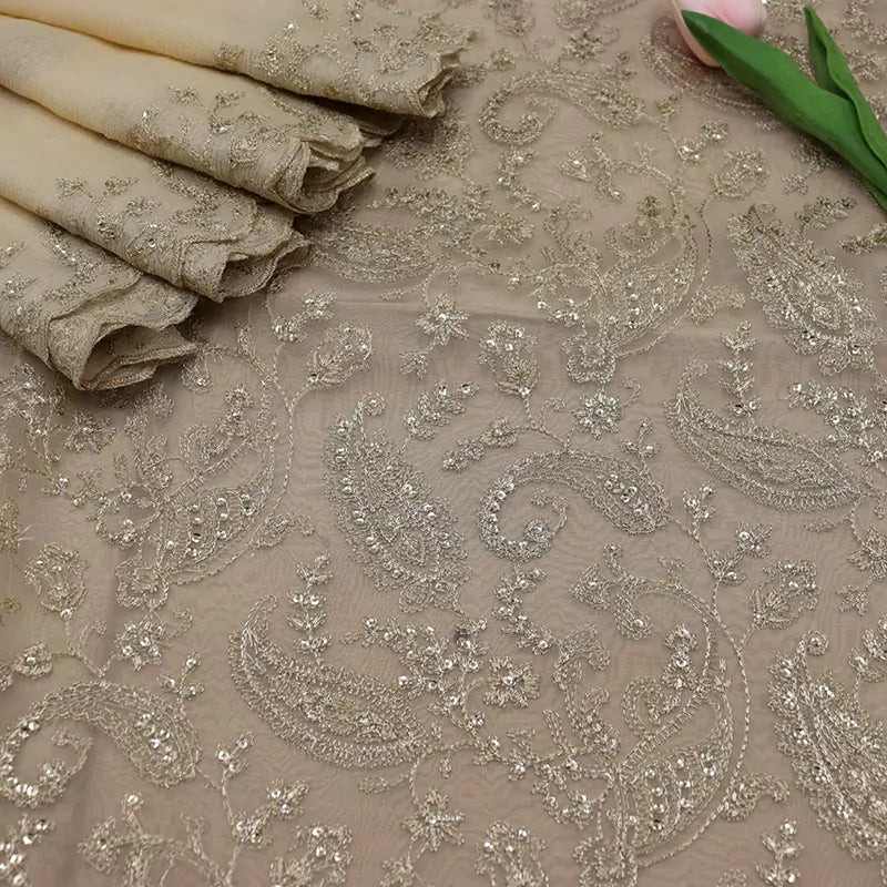 Shadmani Unstitched Exclusive Embroidered Organza Collection by Amna khadija - SUEEO 03
