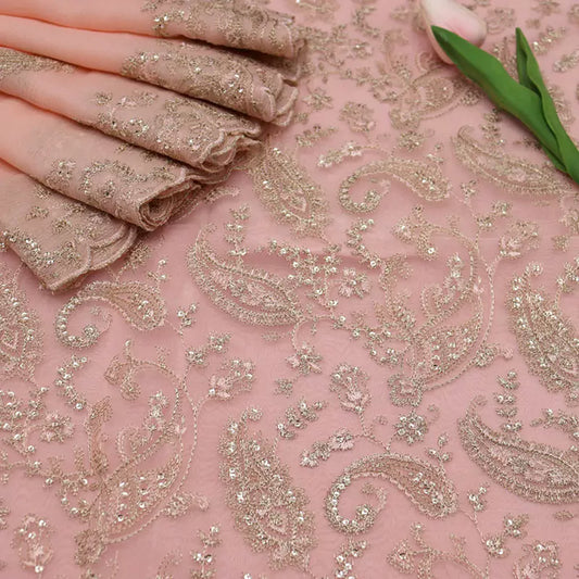 Shadmani Unstitched Exclusive Embroidered Organza Collection by Amna khadija - SUEEO 07