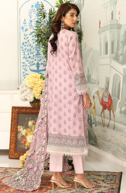 Mausummery Printed Lawn Unstitched 3 Piece Suit - Orchid - MU25SSUL - Purple - Summer Collection