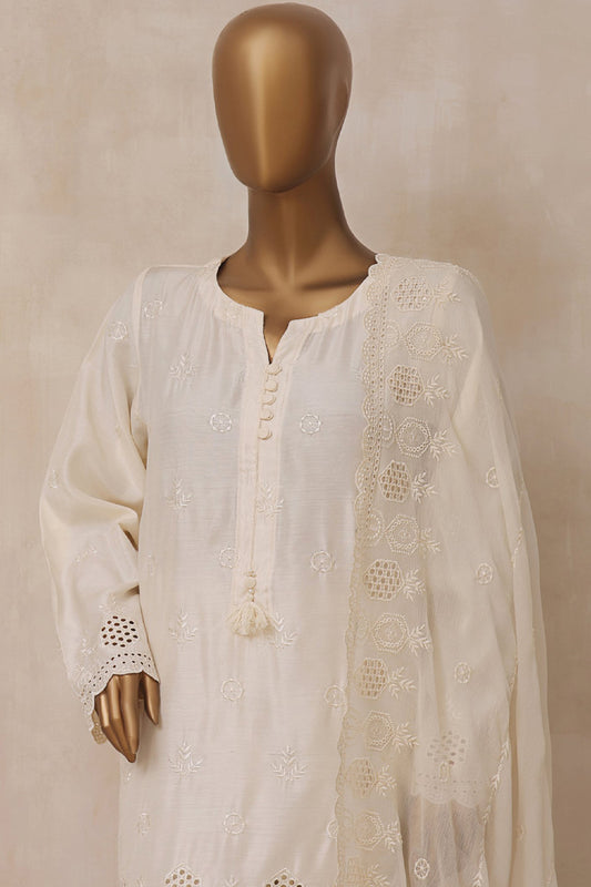 SADABAHAR Viscose CHIKANKARI with Chiffon Dupatta Collection - SVC 05