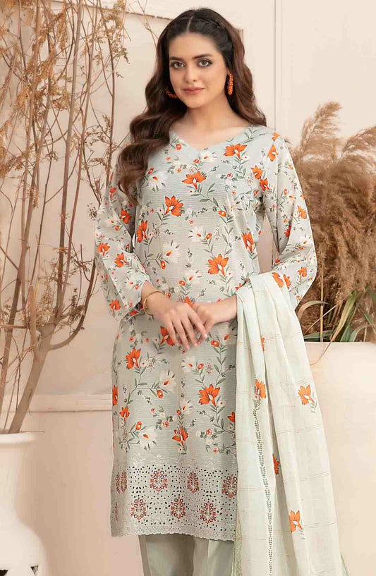 Meheroon by Tawakkal Fabrics Embroidered Lawn Unstitched 3 Piece Suit - D-1108 - TF25MELDPV2 - Green - Summer Collection