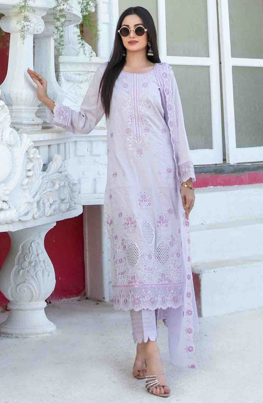 Mihrimia by Tawakkal Fabrics Embroidered Lawn Unstitched 3 Piece Suit - D-1742 - TF25MHNK - Purple - Summer Collection