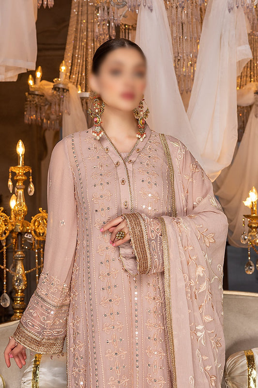 Merakish Unstitched Luxury Formal Collection 2023 - Tea Rose