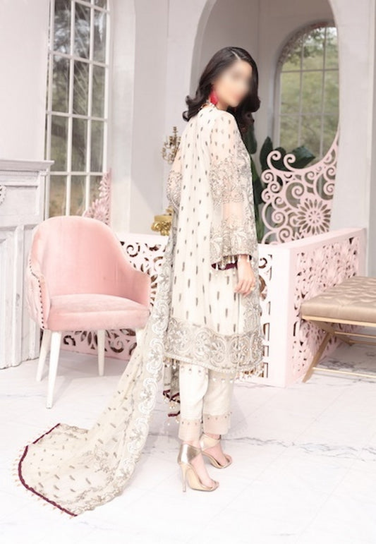 Flossie Embroidered Chiffon Collection D-The Gold Verona
