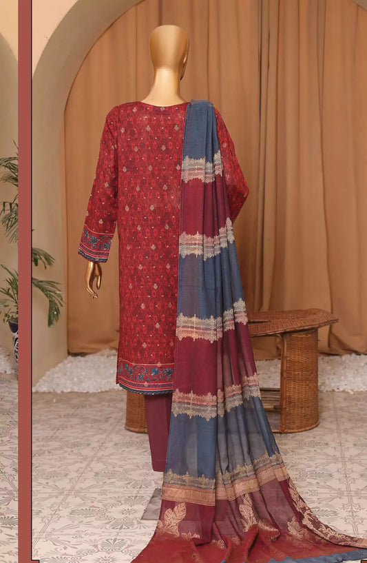 HZ Turkish Jacquard Shawl Dyed Yarn Collection - TJS-1144