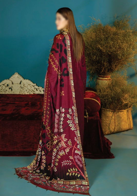 Tehzeeb Embroidered Chikankari Self Linen Collection With Shawl by Riaz Arts - TL 141