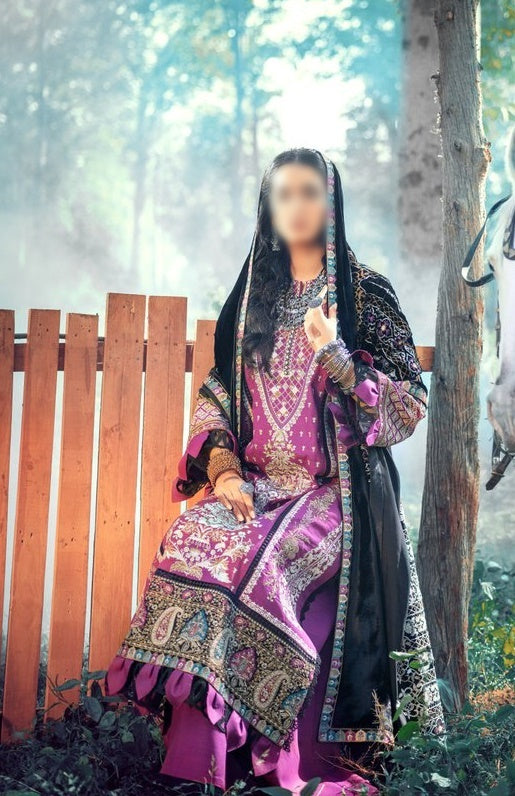 Maryam Hussain Winter Shawl Collection'21 D-TRIBAL