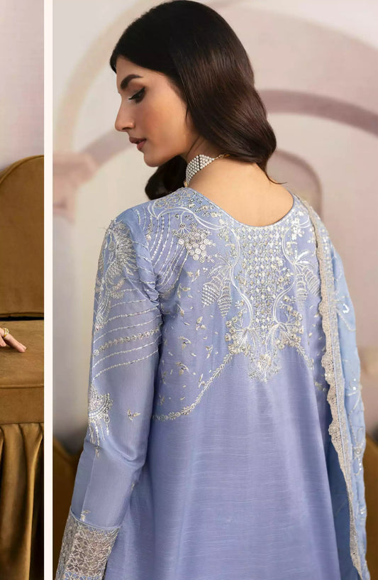 Sahane There She Glows - Luxury Unstitched Raw Silk Collection - TSG-05 Abyss