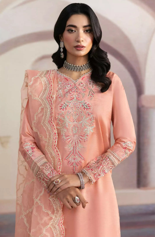 Sahane There She Glows - Luxury Unstitched Raw Silk Collection - TSG-06 Petal