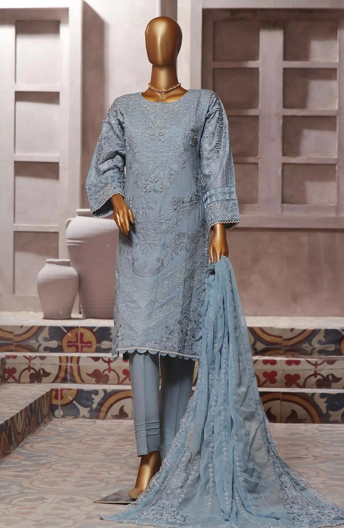 Amna Khadija Timeless Threads Luxury Cotton Prets - TT 12  (MB EX 04)