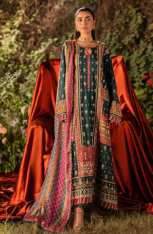 Qalamkar Luxe Silk Collection 2024 - UA-02 NINA