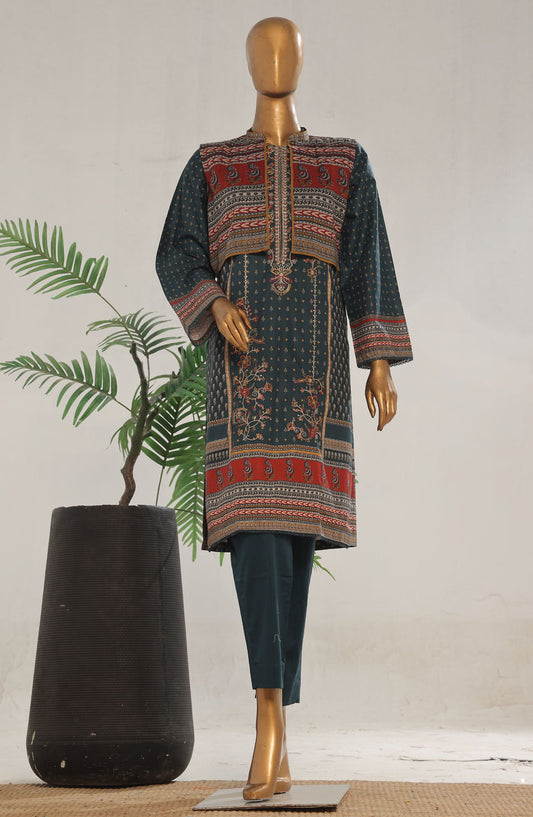 Bin Saeed Embroidered Lawn Stitched 3 Piece Suit - D-07 - BS25ECL - Blue - Summer Collection