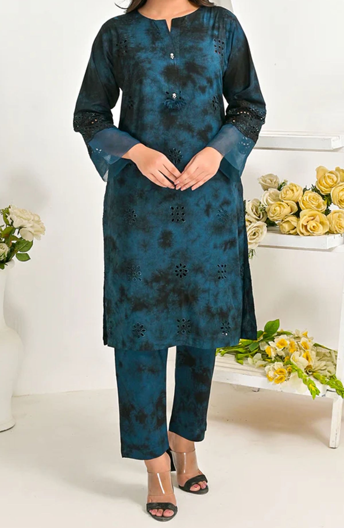 Pret Diaries Printed Cotton Stitched 2 Piece - 50130 - PD25SC - Blue - Summer Collection