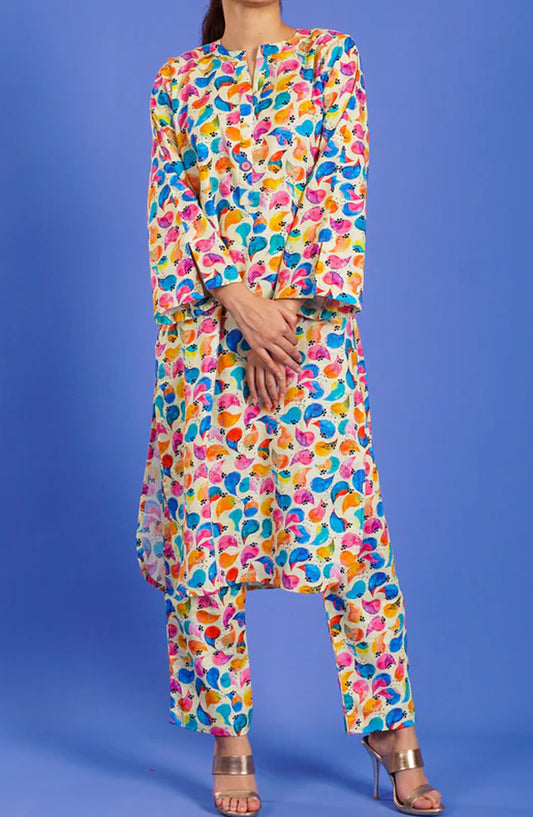 Pret Diaries Printed Khaddar Stitched 2 Piece - 55043 - PD25WC - Multi - Winter Collection