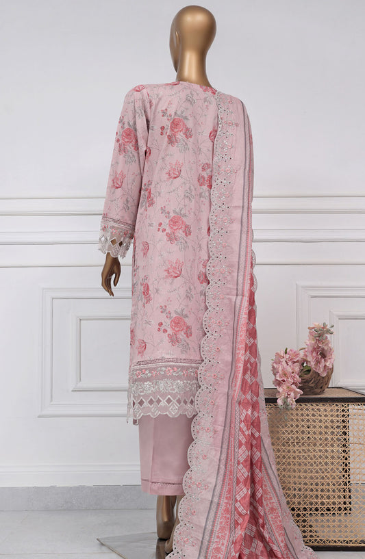 Sadabahar Embroidered Lawn Stitched 3 Piece Suit - D-01 - SB2525SEL - Pink - Summer Collection