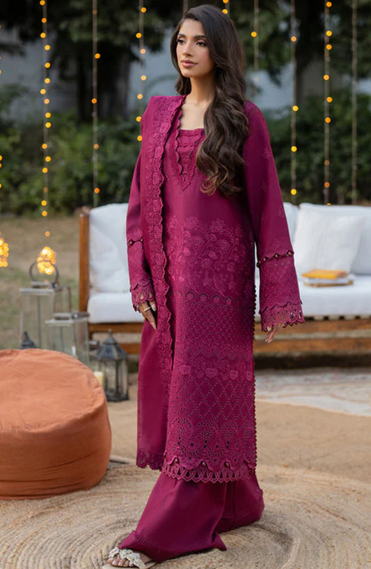 Reveerie by Florent Chikankari Lawn Unstitched 3 Piece Suit - FLC-05 A - FL25RC - Purple - Summer Collection