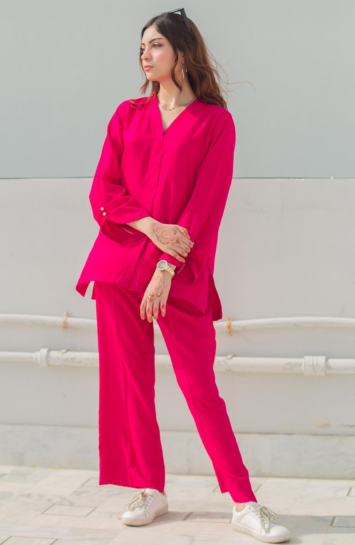 Zauk Georgette Stitched 2 Piece Suit - Candy Two Piece - ZK25CC - Casual Collection
