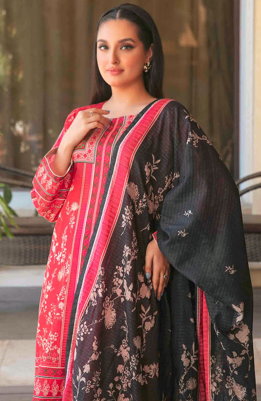 Masooma by Tawakkal Fabrics Printed Lawn Unstitched 3 Piece Suit - D-1496 - TF25ML - Red - Summer Collection